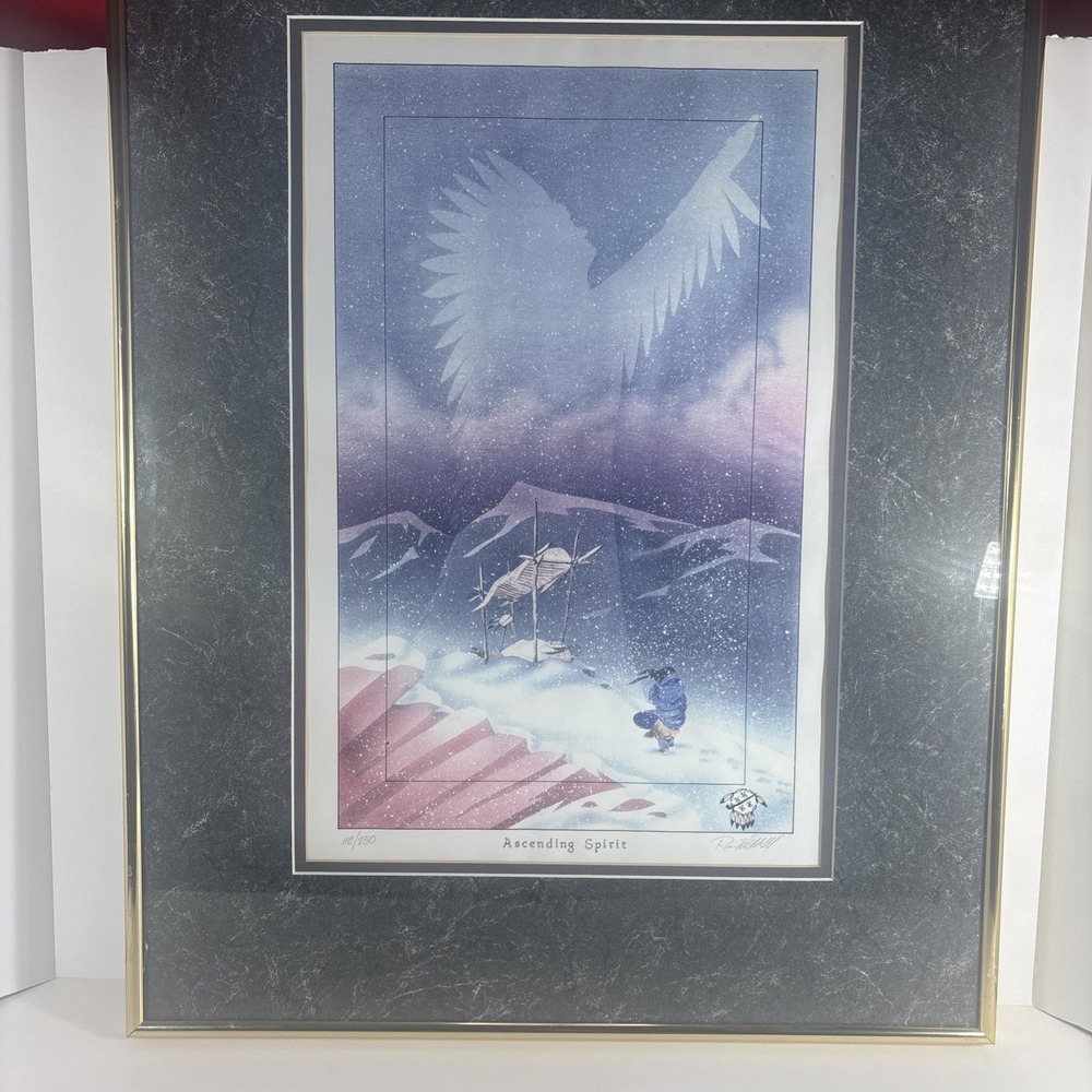 Ron Foreman Mitchell Ascending Spirit Signed Lithograph 112/250 Native American